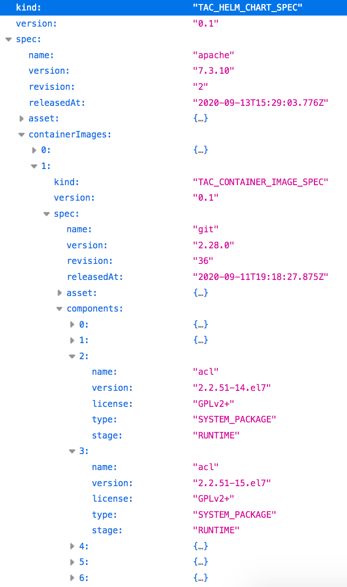 Metadata example