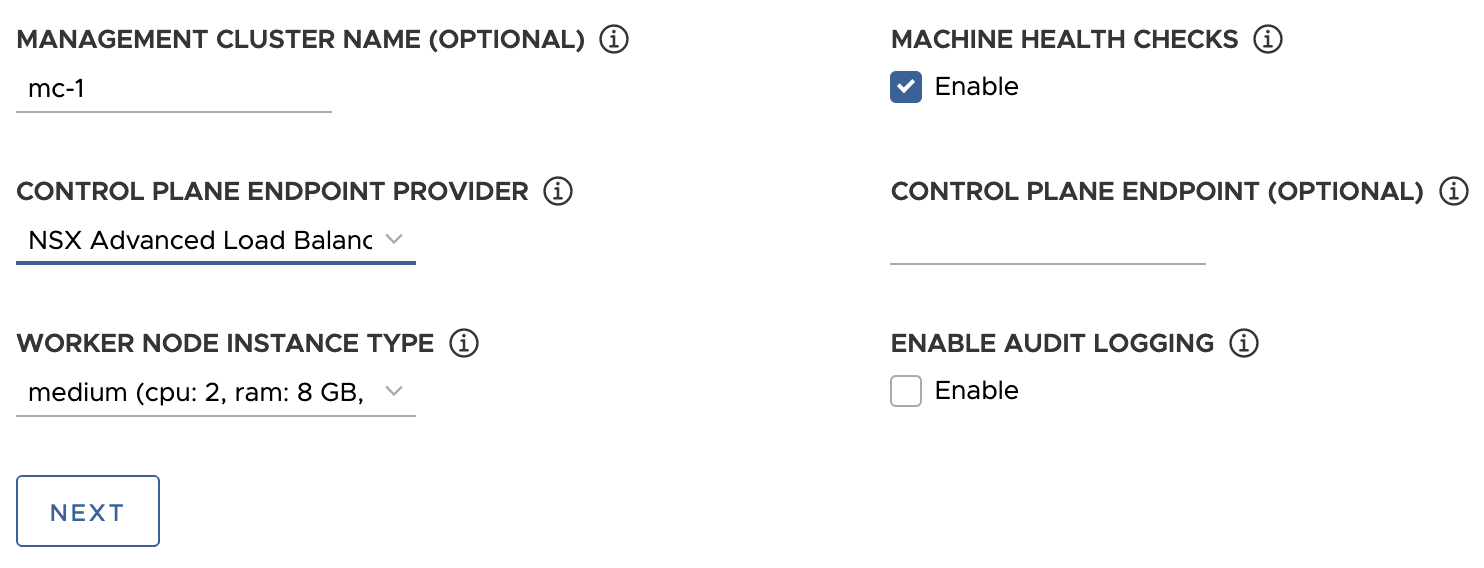 Configure vSphere Control Plane endpoint