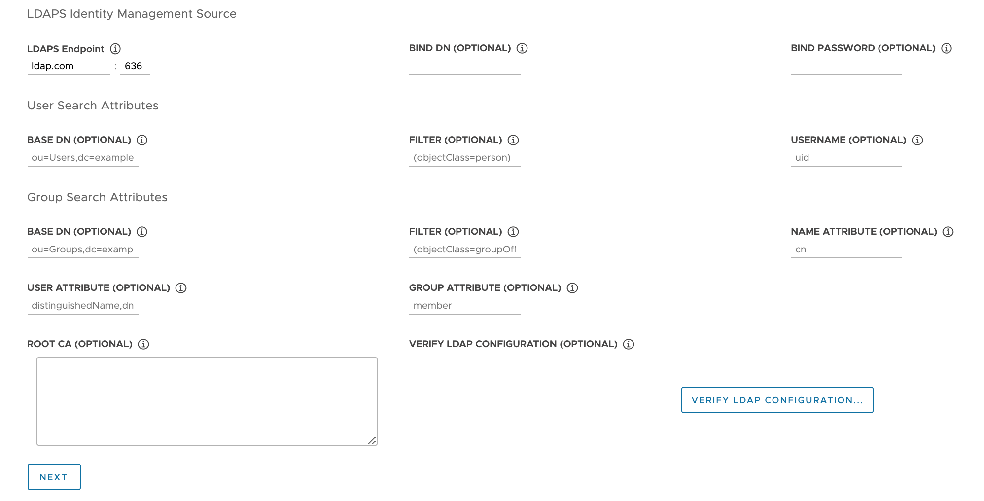 Configure external Identity Provider