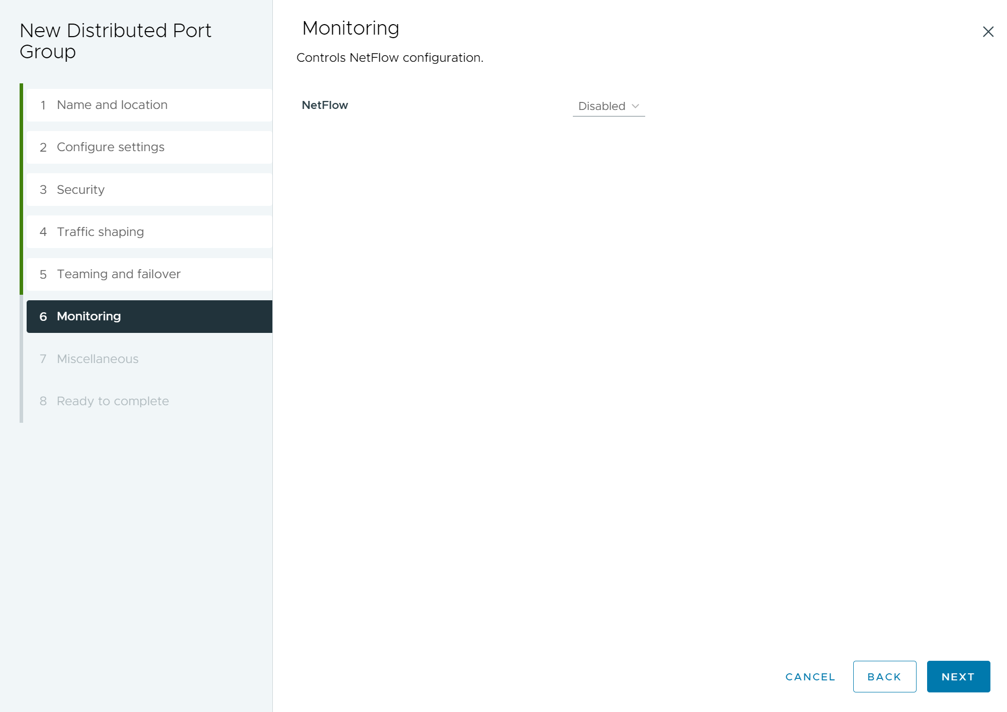 Netflow configuration